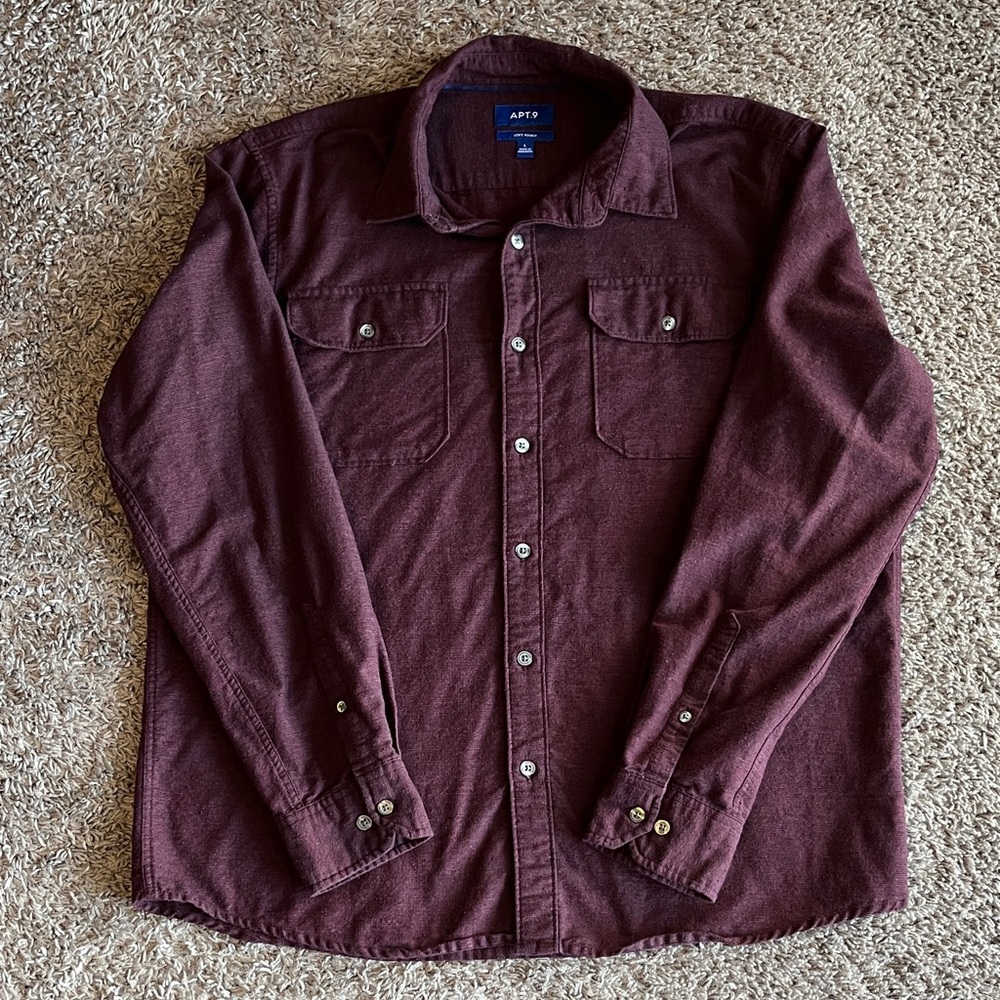 Apt. 9 Rich Burgundy Soft Touch Top